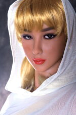 Anpassung Schlanke Sexpuppe Clowy mit mittelblondem Haar und großen Brüsten 73