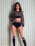 Lovedoll-Jacky2 Anpassung Sexpuppe Jacky mit brünetten Haaren und großen D-Körbchen-Brüsten 67