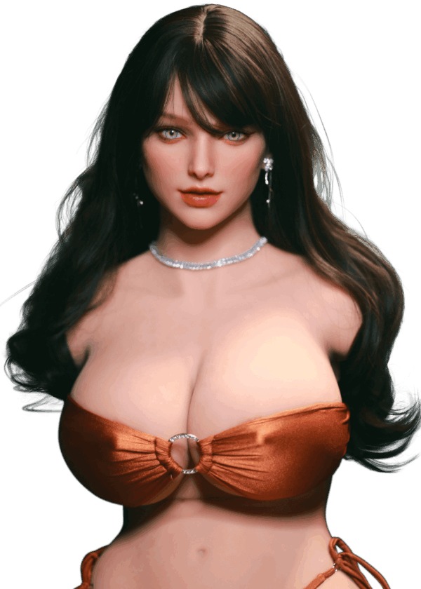 Realistische TPE Sexpuppe DutchDoll Adele 86 cm mit blondem Haar, weicher Haut und schlanker, kompakter Figur, lebensechte Puppe mit natürlichem Look.