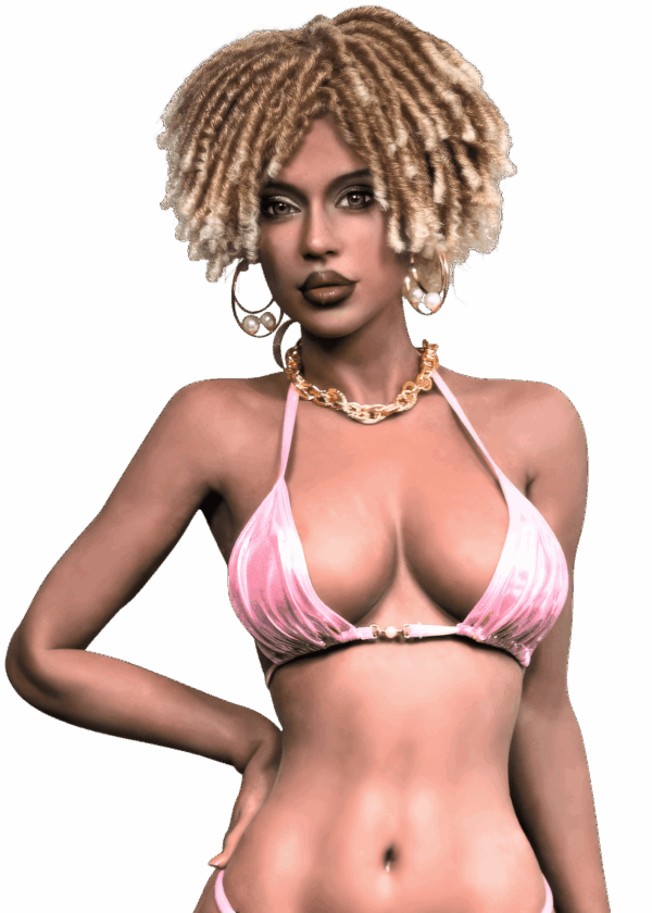 Realistische TPE Sexpuppe Firedoll Amara 156 cm mit dunklem Haar, großen Brüsten und runden Hüften, lebensechte Puppe mit verführerischem Look.