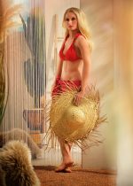 AVA-2 Ava RF Doll Sexpuppe mit langen blonden Haaren, C-Cup Brüsten und einem verführerischen Blick, mit einer eleganten und realistischen Erscheinung